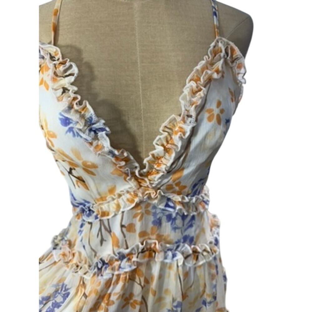 "Hello Molly" Only Yesterday SZ 6 Babydoll Floral Fairy Ruffles Sheer Feminine - Picture 2 of 11